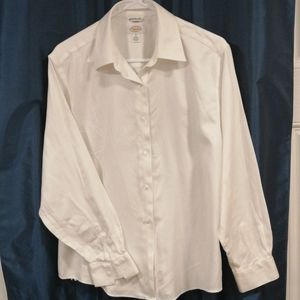 Talbots white button down